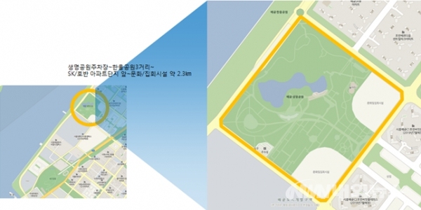 ▲경기도 시흥 배곧생명공원내 체험 구간. (사진/국토교통부 제공)