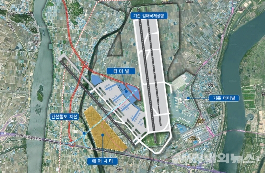 ▲김해신공항 계획도. (사진/부산시 제공)