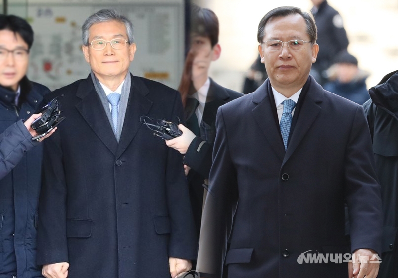 고영한(왼쪽) 전 대법관과 박병대  전 대법관. (사진=연합뉴스/합성=내외뉴스 뉴스부)