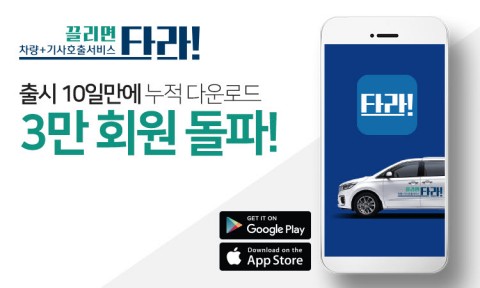 ▲끌리면타라가 출시 10일 만에 가입자 3만 회원을 돌파했다. (사진=스타모빌리티)