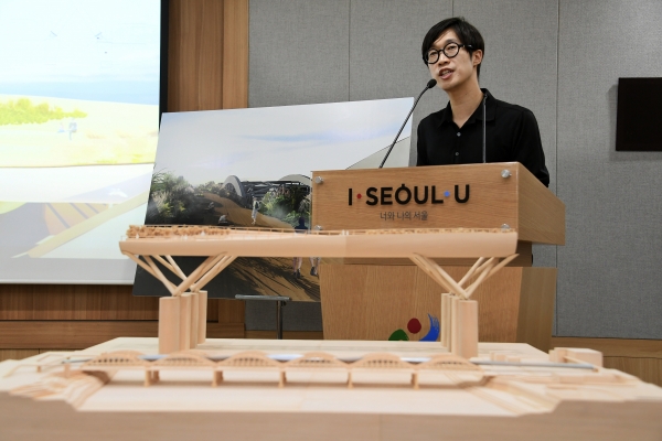 백년다리 국제현상설계 공모당선작 수상자 기자설명회