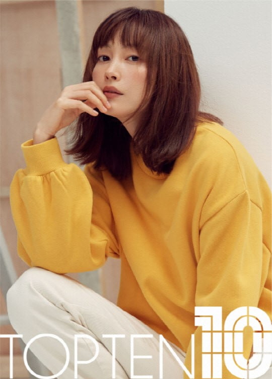▲ 탑텐 모델로 발탁된 배우 이나영 (사진=신성통상)