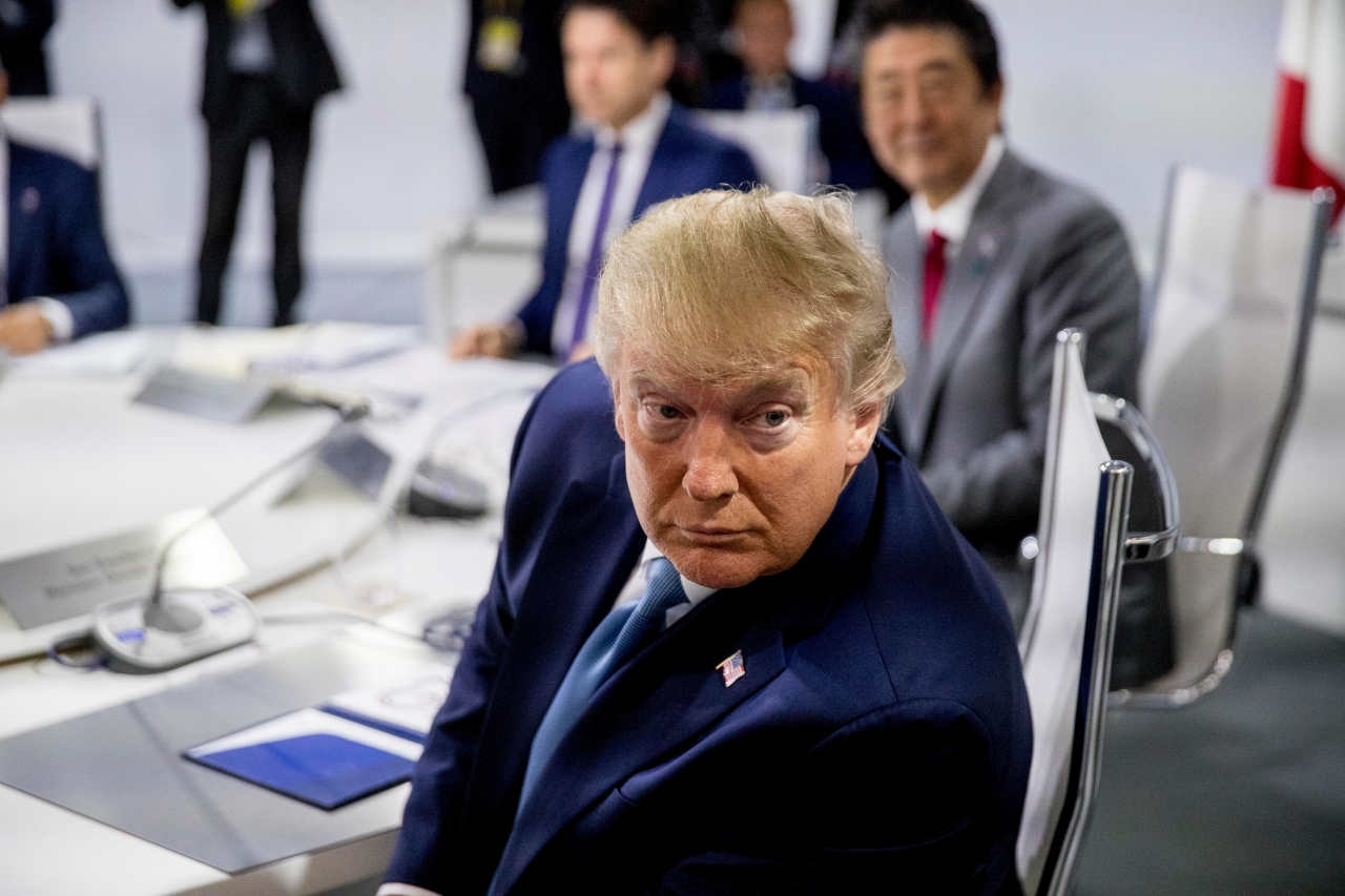 ▲ G7 회의에 참석 중인 도널드 트럼프 미국 대통령