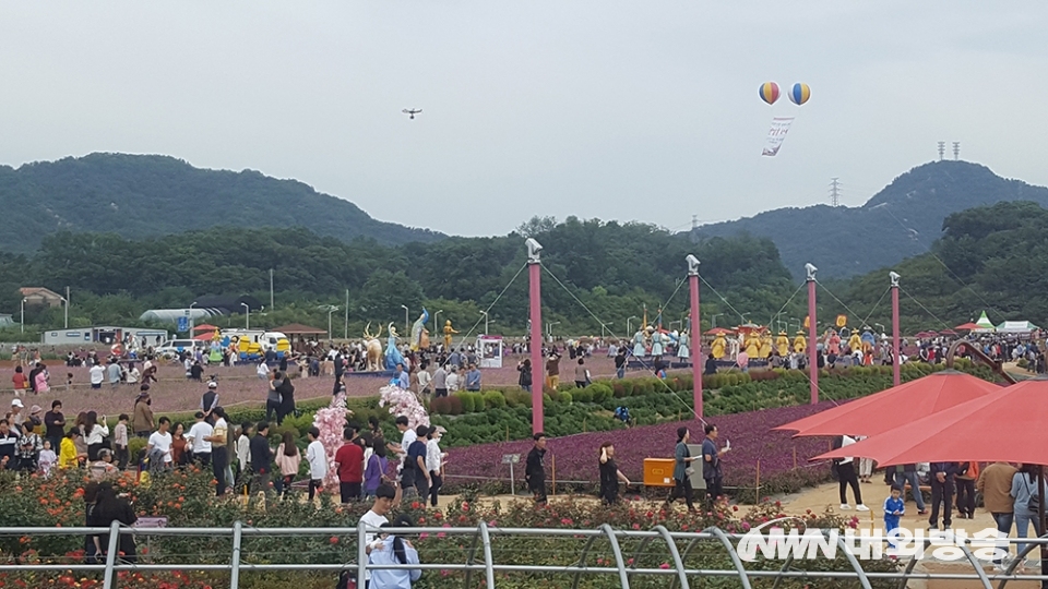 ▲양주 천만송이 천일홍 축제가 한창인 21일 오후 경기도 양주시 나리농원에는 만개한 천일홍을 보기위해 많은 관람객들이 찾고있다. 2019.09.21 (사진=정동주 사진 전문기자)