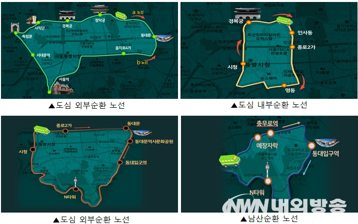 ▲녹색순환버스 노선. (사진=서울시 제공)