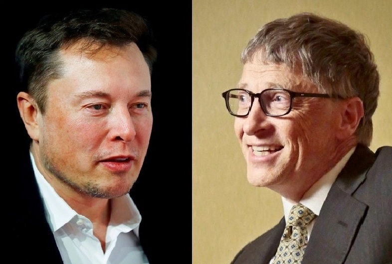 ▲ (왼쪽부터)테슬라 CEO 일론 머스크와 MS 창업자 빌 게이츠. (사진=각사)