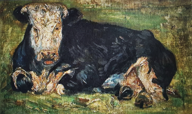 ▲ 누워 있는 소, 헤이그, 1883. 8, 대한민국 개인소장