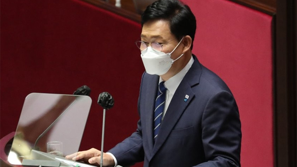 ▲ 송영길 더불어민주당 대표가 16일 2차 추경에 대해 말하며 소상공인 피해지원 등 3가지를 중심으로 편성하겠다고 밝혔다. (사진=MBC뉴스)