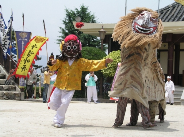 ▲ 수영야류 공개행사.(사진=한국문화재재단)