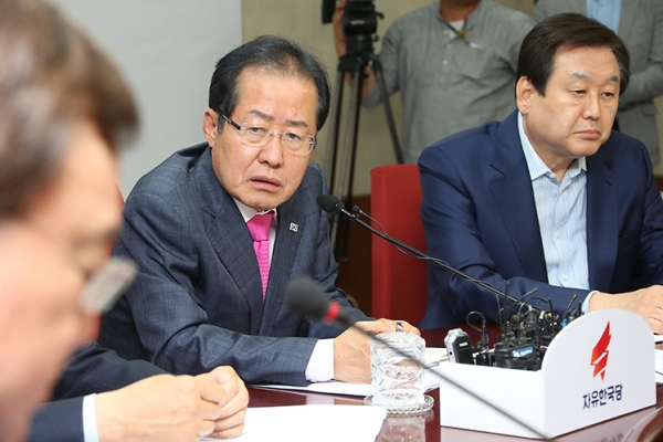 ▲ 국민의힘 대선 경선 후보인 홍준표 의원이 5일 윤석열 전 검찰총장을 향해