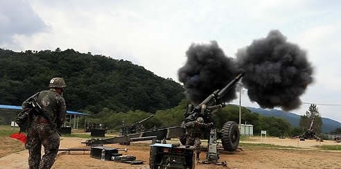 ▲ 포사격훈련 장면.(사진=연합뉴스)