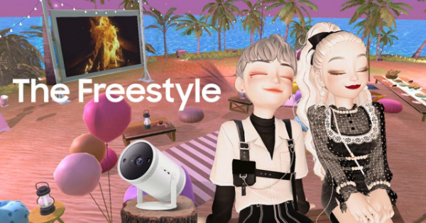 삼성전자가 제페토 내에서 포터블 스크린 '더 프리스타일'을 체험할 수 있는 'The Freestlye 월드맵' 공간을 마련한다(사진=삼성전자)