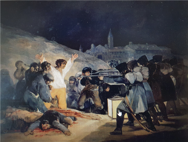 프란시스코 호세  데 고야, 1808년 5월 3일의 학살, 1814년 작, 스페인 프라도 미술관