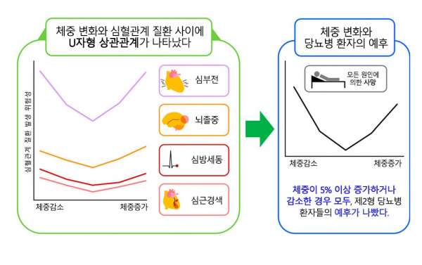 당뇨 환자의 체중 변화 크면 '심혈관질환'과 '사망률'이 높아진다.(사진=서울대병원)
