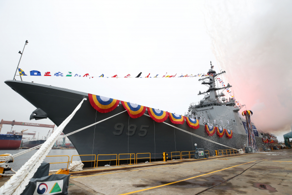 해군 차기 이지스구축함 '정조대왕함'.(사진=연합뉴스)