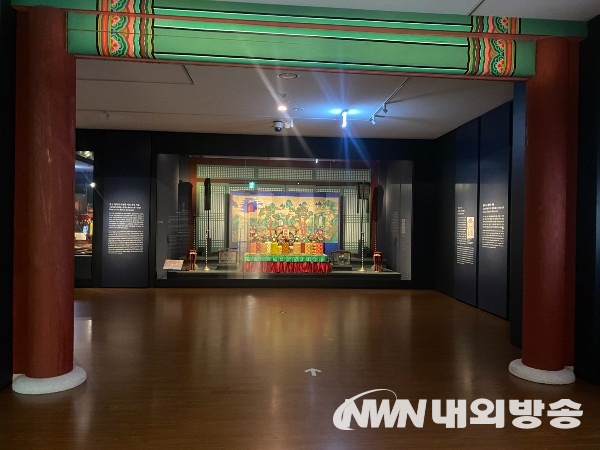 국립고궁박물관 왕실의례 전시실 입구 (사진=박세정 기자)