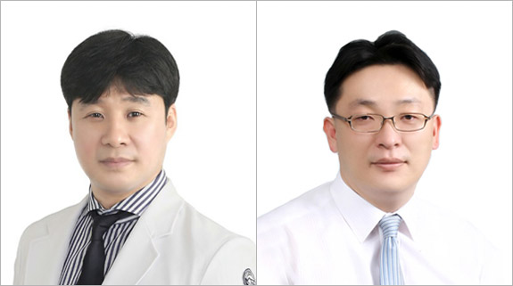 경희대병원 산부인과 권병수, 정민형 교수(좌측부터).(사진=경희대병원)