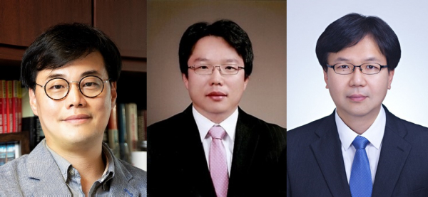 (왼쪽부터)박인규, 오일권 KAIST 기계공학과 교수와 정준호 한국기계연구원 박사.(사진=KAIST)