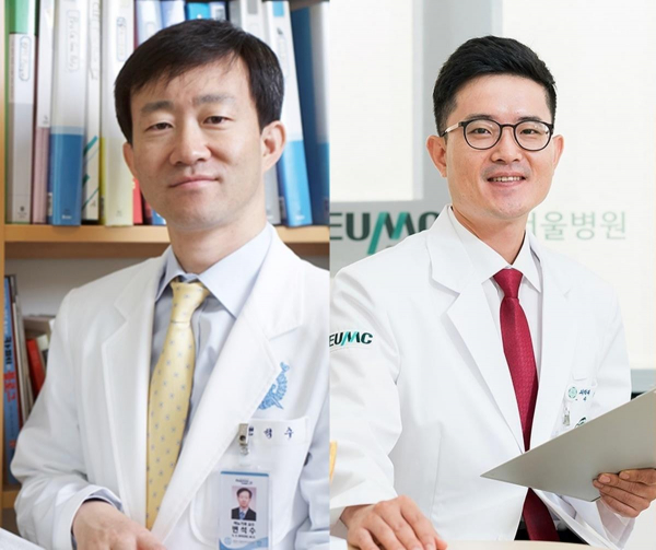 변석수 분당서울대병원 교수, 김명 이대서울병원 교수.(사진=이화의료원)