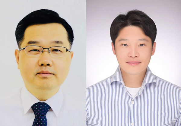 (왼쪽부터)강정구 KAIST 신소재공학과 교수와 김건한 박사.(사진=KAIST)