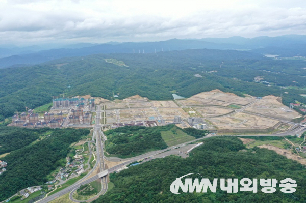 경북,포항 융합기술산업지구 현장 전경(사진=포항시청)<br>