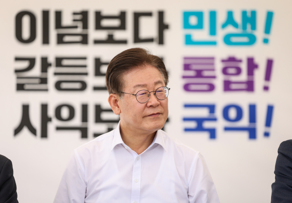 취임 1주년 기자회견 후 단식에 돌입한 이재명 더불어민주당 대표(사진=더불어민주당)