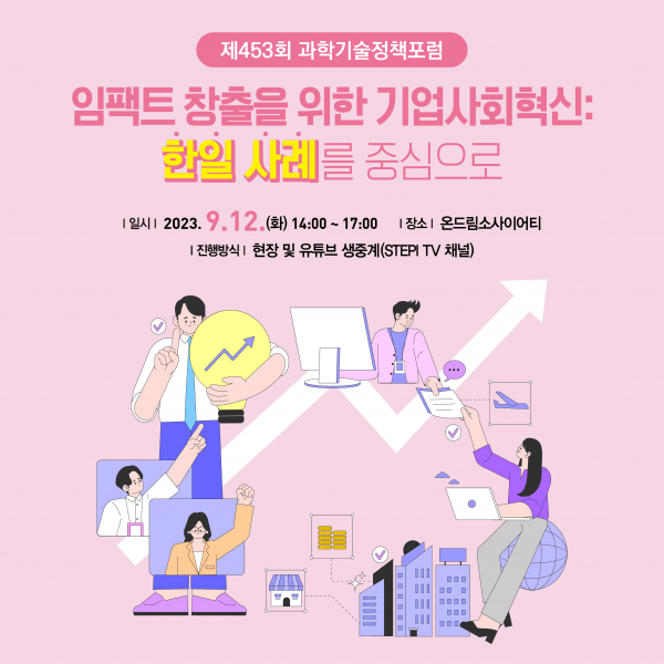 '제453회 STEPI 과학기술정책포럼'이 오는 12일 서울 온드림소사이어티에서 개최된다.(사진=과학기술정책연구원)