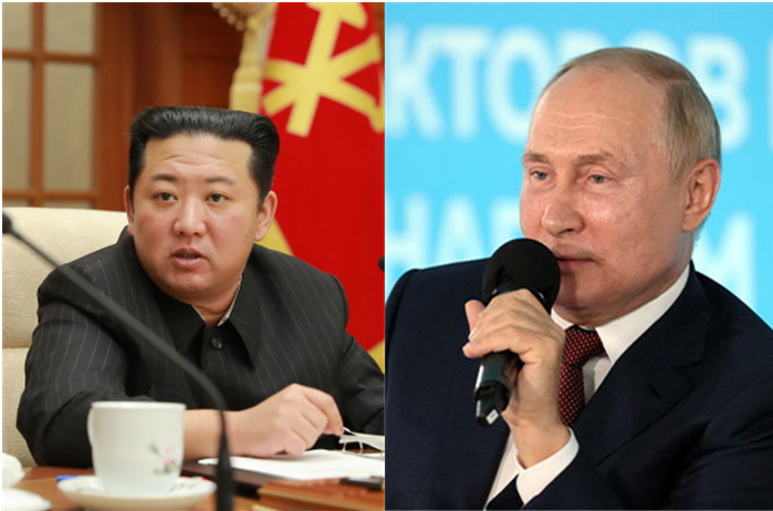 김정은 국무위원장과 푸틴 러시아 대통령(사진=조선중앙통신, 연합뉴스)