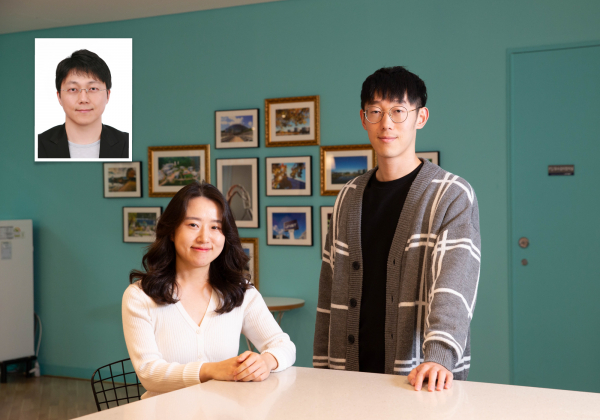 (왼쪽부터)임정호 UNIST 지구환경도시건설공학과 교수와 강유진 연구원, 성태준 학생.(사진=UNIST)