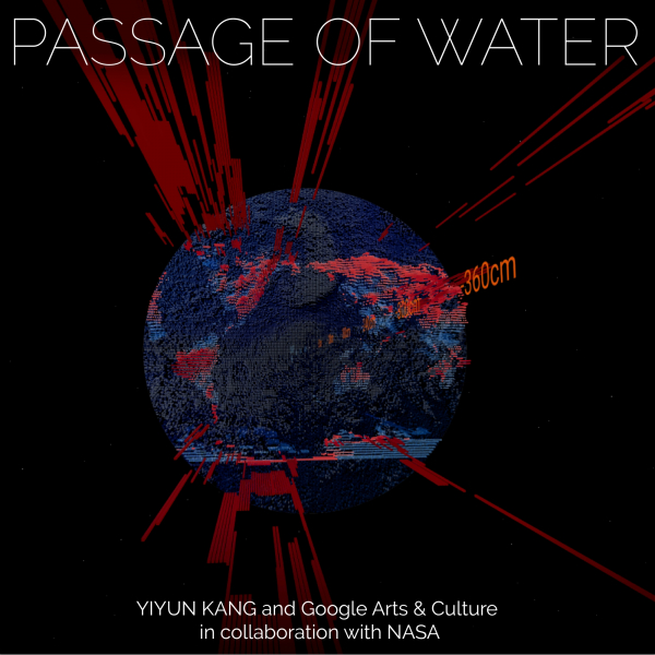 강이연 KAIST 산업디자인학과 교수 연구팀이 구글(Google)과 나사(NASA)와 협업해 '패시지 오브 워터(Passage of Water)' 작품을 통해 담수 자원의 중요성과 기후변화로 인한 담수 위기를 전 세계에 알린다.(사진=KAIST)