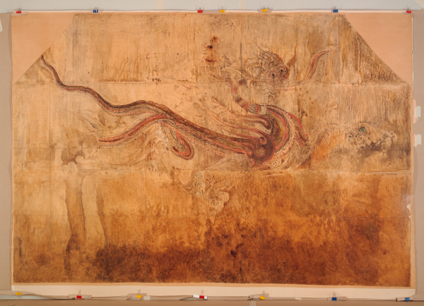 강서대묘 청룡, 고구려 6세기 후반(1930년 무렵 모사). (사진=국립중앙박물관)