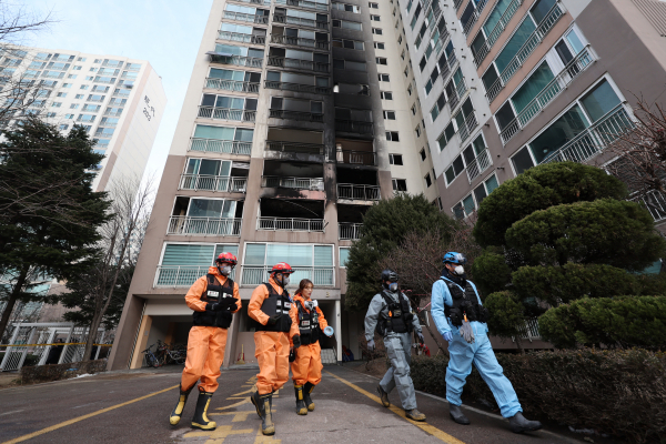 서울 도봉구의 한 고층 아파트