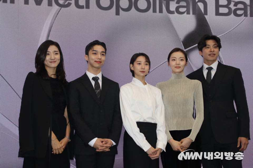 2024 시즌 무용수 박효선, 남윤승, 원진호, 김소혜, 김희현(왼쪽부터). (사진=임동현 기자)