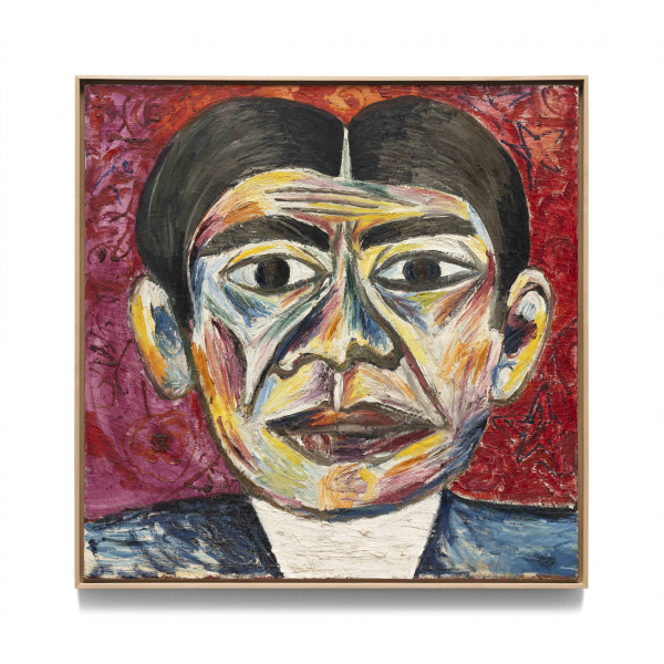 무제, 1980, Oil on canvas, 128.5 x 128.5 cm