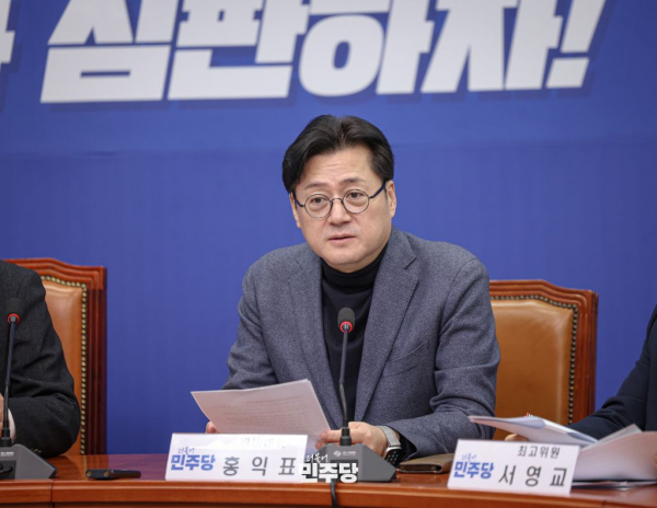 홍익표 더불어민주당 원내대표. (사진=임동현 기자)