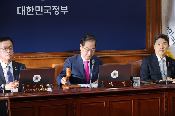 채상병 특검법 재의요구안을 의결한 한덕수 국무총리(사진=연합뉴스)