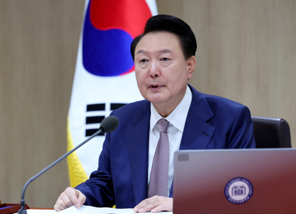 24일 국무회의를 주재한 윤석열 대통령(사진=연합뉴스)