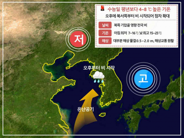 11일~15일 기상 예측(이미지=기상청)