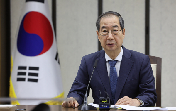 21일 '국정현안관계장관회의'를 주재한 한덕수 국무총리(사진=연합뉴스)