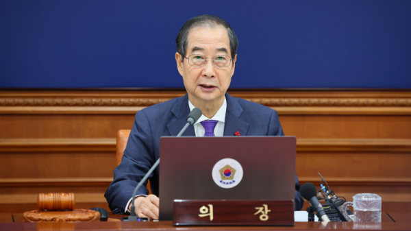 17일 국무회의를 주재한 한덕수 대통령 권한대행(사진=국무조정실)