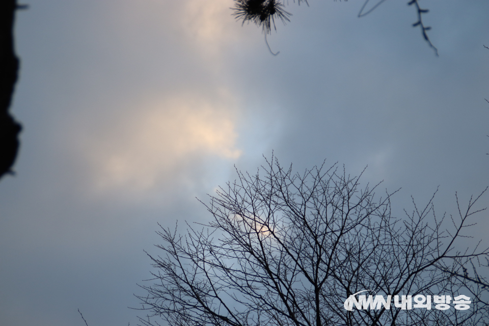 살포시 보이는 파란 하늘. (사진=임동현 기자)