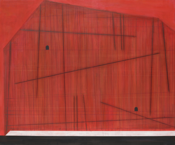 서희선, Connected-home, Acrylic on canvas, 130.3 x 130.3 cm, 2024 (사진=노화랑)